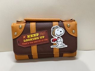全新Snoopy啡色旅行造型銀包/卡包🤎64192809527042110
