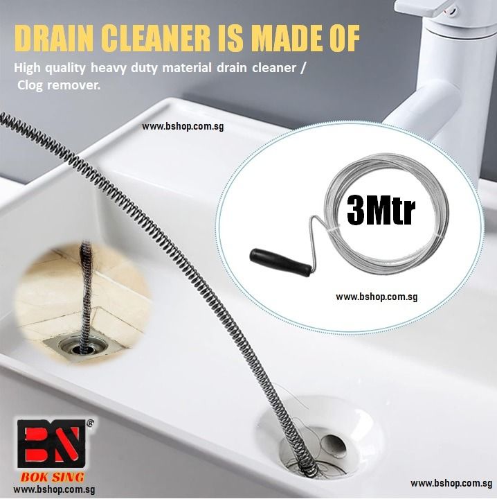 SPIRAL PIPE CLEANER/ SPIRAL CLEANING ROD/ FLEXIBLE DRAIN CLEANER PIPE ...