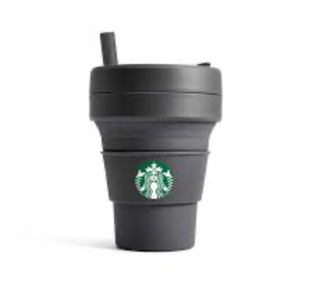 Starbucks x Stojo Collapsible Large Cup (Category: Water Bottles & Tumblers) located in Lipa City. Submitted by lifestyled (Listing ID 1379593769, Image 1). Description: Starbucks x Stojo Collapsible Cup Black and Pink Color It’s made from food-grade, recyclable materials, is glue-free, and dishwasher-safe. The cup is designed for both hot and cold beverages and features a leak-proof lid. Price per piece 💯 Authentic.
