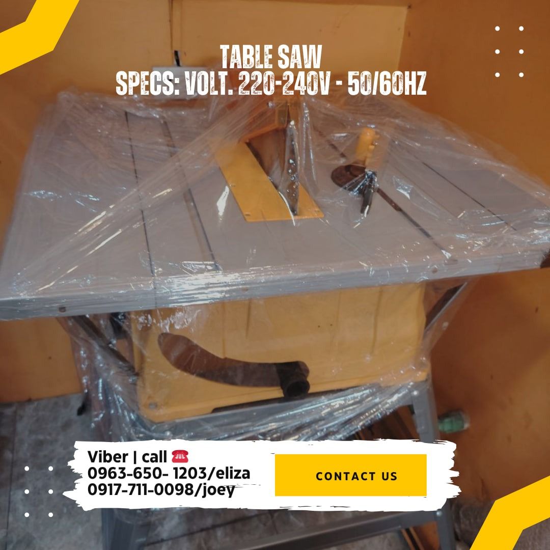 TABLE SAW volt. 220-240V - 50/60hz (Category: Other Home Furniture) located in Manila. Submitted by ramoseliza33488 (Listing ID 1379571868, Image 1). Description: .