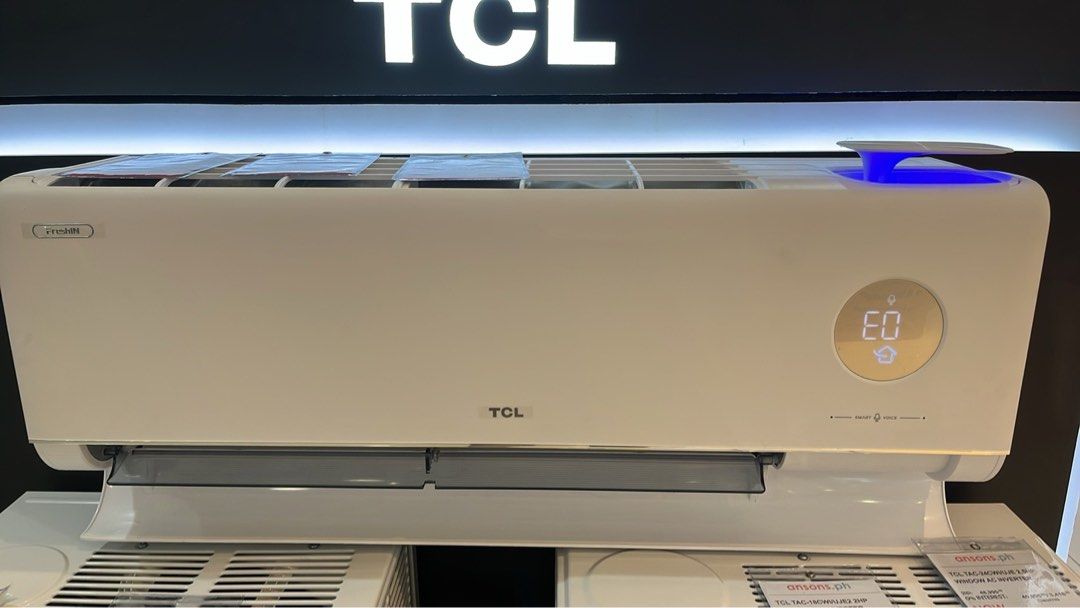 TCL SPLIT TYPE INVERTER AIR CONDITIONER (Category: Air Conditioning and Heating) located in Quezon City. Submitted by maryann5721 (Listing ID 1379642209, Image 1). Description: TCL SPLIT TYPE INVERTER AIRCON INSTALLATION COST NOT YET INCLUDED New models Tac11csd/p7 Srp 50,995 Cash 27,800 Tac14csd/p7 Srp 54,995 Cash 31,000 Tac19csd/p7 Srp 62,995 Cash 40,600 Tac10csd-Wei Srp 45,995 Cash 19,400 Tac13csd/wei Srp 49,995 Cash 22,200 Tac19csd-Wei Srp 57