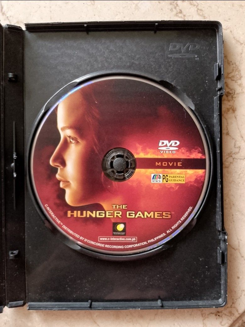 The Hunger Games Dvd (Category: CDs & DVDs) located in Pasig City. Submitted by joeysden (Listing ID 1379539683, Image 3). Description: Original Region 3 Dvd payment through gcash or bank deposit.