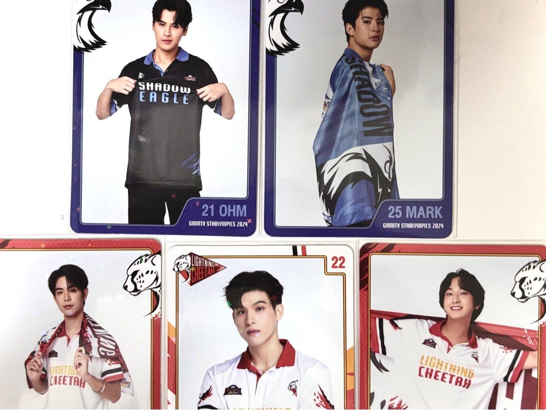 wts/wtt) gmmtv boys starlympic cards markohm sea talay sky chimon