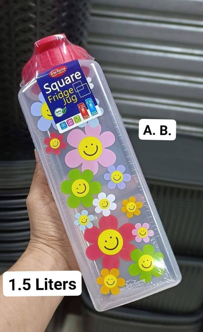 1.5L Square Fridge Jug Water Container (Category: Water Bottles & Tumblers) located in Manila. Submitted by onlineshoppersph (Listing ID 1384204006, Image 2). Description: Cash On Deliver - Metro Manila - Delivery Fee/Handling Fee shouldered by BUYERS - DF/HF depends on BUYERS Location LALAMOVE PICK UP - Cash on Deliver - Metro Manila & Nearby DELIVER THRU COURIER, CARGO & BUS - Provincial Buyers - Payment 1st Thank You.