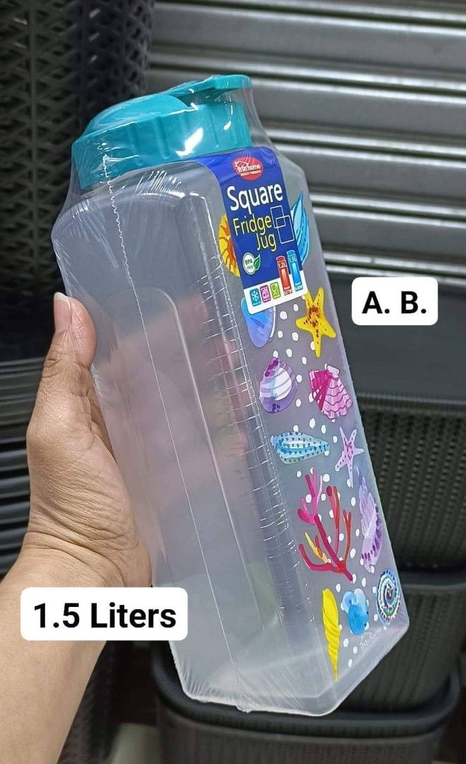 1.5L Square Fridge Jug Water Container (Category: Water Bottles & Tumblers) located in Manila. Submitted by onlineshoppersph (Listing ID 1384204006, Image 3). Description: Cash On Deliver - Metro Manila - Delivery Fee/Handling Fee shouldered by BUYERS - DF/HF depends on BUYERS Location LALAMOVE PICK UP - Cash on Deliver - Metro Manila & Nearby DELIVER THRU COURIER, CARGO & BUS - Provincial Buyers - Payment 1st Thank You.