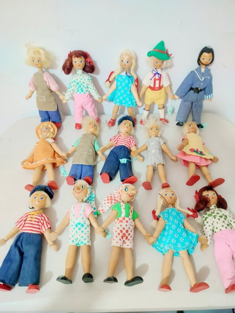 15pcs Vintage Wooden Polish 7" 8" Peg Doll (Category: Toys & Games) located in Manila. Submitted by emysayson003249 (Listing ID 1384062493, Image 1). Description: 15pcs Vintage Wooden Polish 7" 8" Peg Doll Wyswyg, See Pictures For details , As is Yours For Only: 790 Message Mine Para Yours na Agad Ito 🙏 Like And Follow Our Subpage's for the kiddie Toys and Playset at Thrift Toys Express (C.S) Subscribe in Our Community group at @Samahan Ng mga T