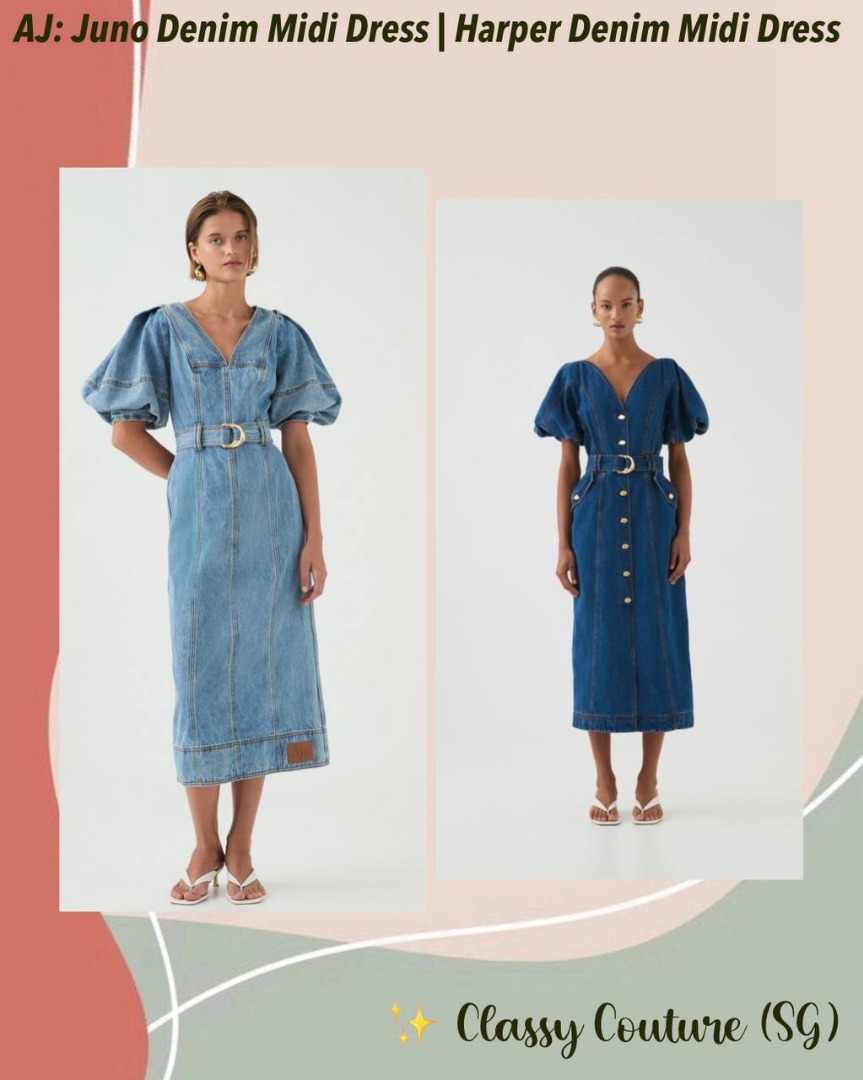 white christmas dresses Amara Denim Maxi Dress | Sky Wash main image 1