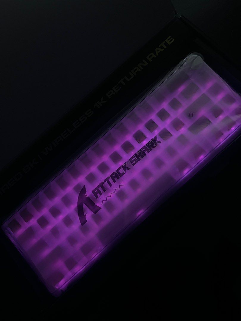 ATTACK SHARK X65 Pro HE Wireless Mechanical Keyboard (Category: Computer Keyboard) located in Manila. Submitted by maluvstine (Listing ID 1384213624, Image 3). Description: Brand New Mechanical Keyboard — Attack Shark X65 Pro He — Magnetic Switch Keyboard — Keyboard System Website — White Keyboard — 66 Keys RGB Tri-Mode — Changing Voltage: V5 — Compatible with: Win8/Win10/Android/IOS/MAC and etc. — Cable — Keycaps Puller — Manual Instructions.