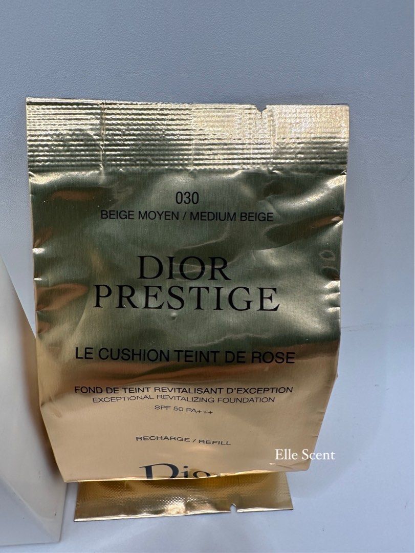 Authentic Dior Prestige Le Cushion Teint De Rose Medium Beige (Category: Makeup) located in Mandaluyong City. Submitted by elle_scent (Listing ID 1384219207, Image 1). Description: Authentic Guaranteed REFILL ONLY Medium Beige 030 Actual photos are posted please check details Location Mandaluyong Lalamove Grab Manila Area JRS only for provincial area Mode of payment Gcash or BDO.
