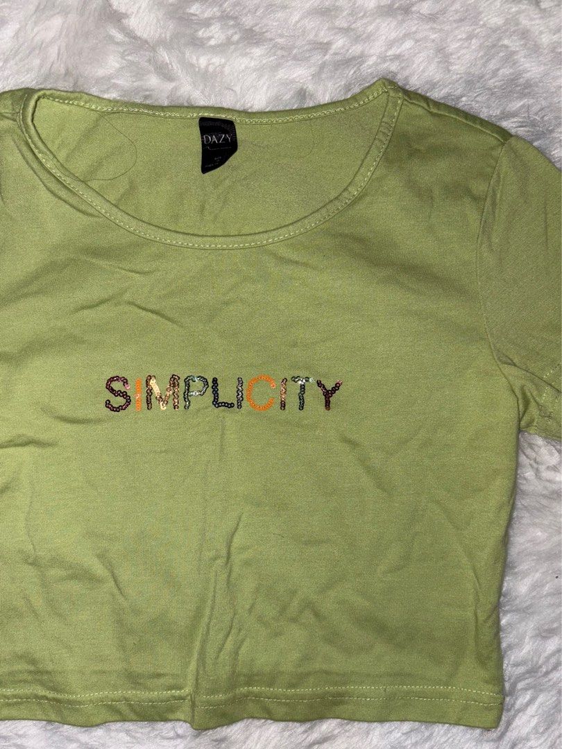 Crop top (Category: Shirts) located in Marikina City. Submitted by declutterringggg (Listing ID 1384221355, Image 1). Description: .