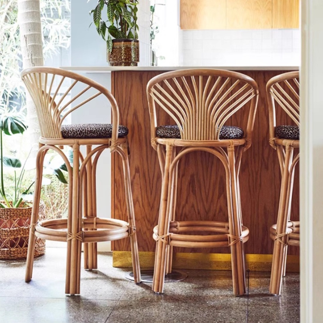 DDF-1817 DDF Rattan Bar Stool, Furniture & Home Living, Furniture ...
