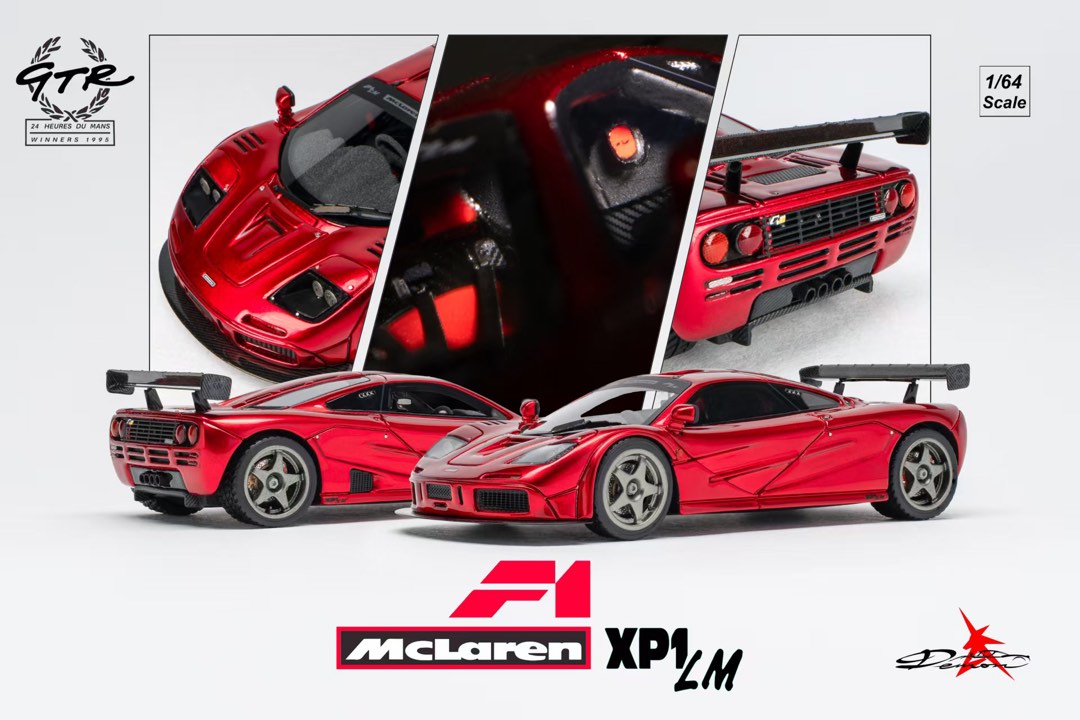 Demon Zone 1:64 McLaren F1 LM (Metallic Red), Hobbies & Toys