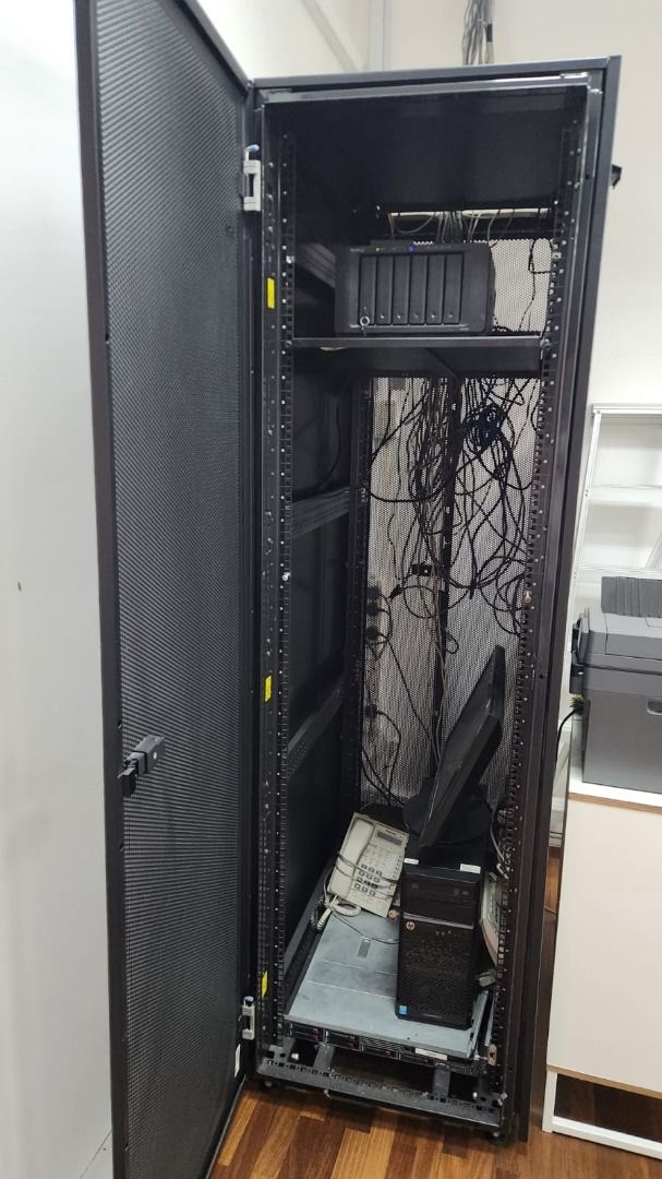 Full height Server Rack - Black, Computers & Tech, Office & Business ...