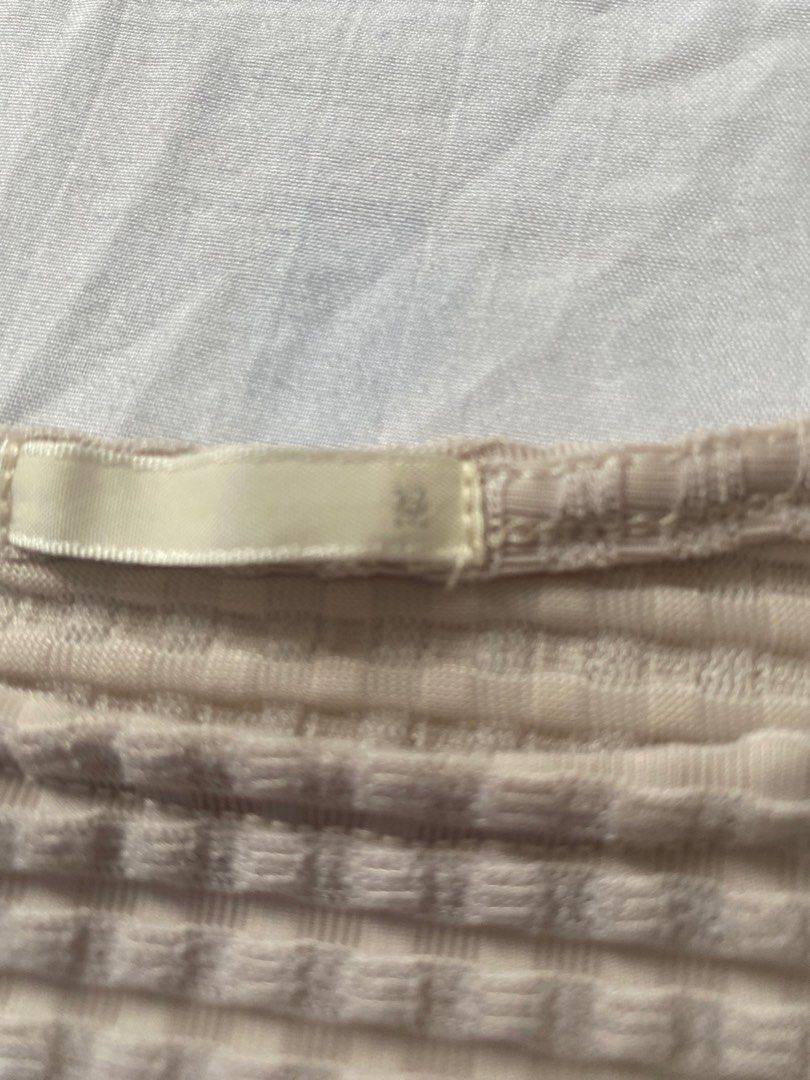 GU Nude Color Waffle Shirt (Category: Blouses) located in Antipolo. Submitted by periwinkle888 (Listing ID 1384073513, Image 2). Description: GU Nude Color Waffle Shirt Fits Small to Medium Sf by buyer.