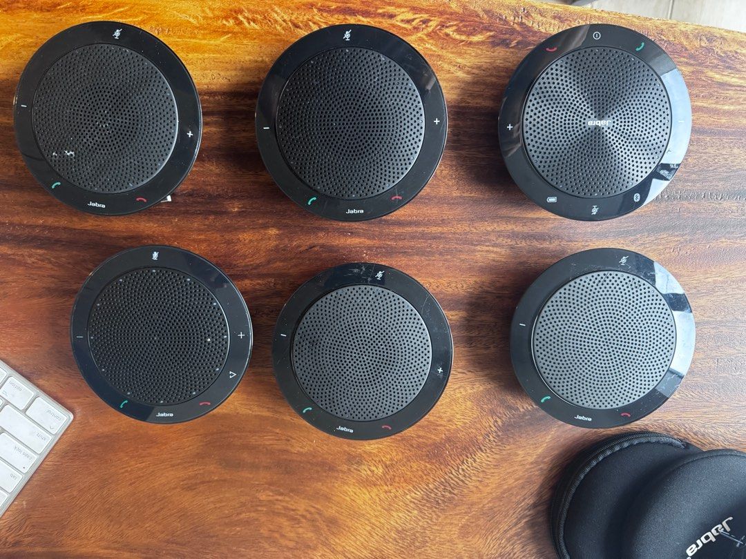 Jabra Conference Speakers (Category: Soundbars, Speakers & Amplifiers) located in Quezon City. Submitted by zidald77018 (Listing ID 1384056722, Image 1). Description: Selling for P2,500 each. 6 available.