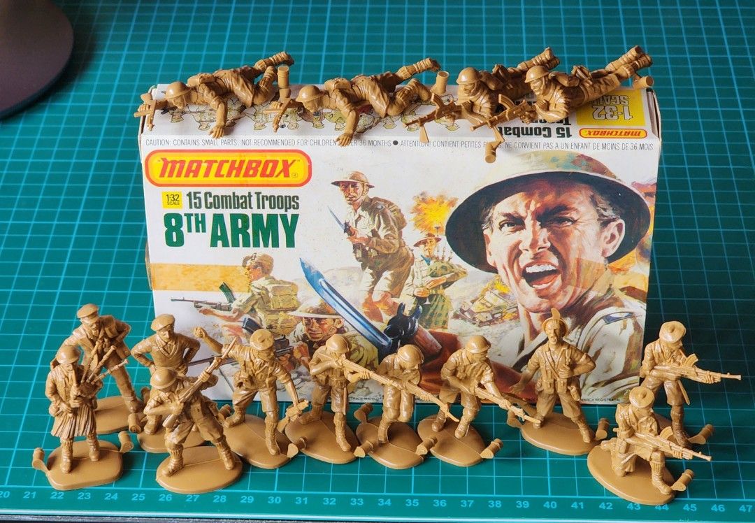 MATCHBOX 1:32 15 PIECES COMBAT TROOPS BRITISH 8TH ARMY, Hobbies & Toys ...