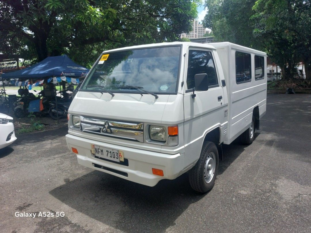 Mitsubishi l300 FB Euro4 Dual AC Isuzu Travis, Hyundai H100, Kia Karga, Foton Manual (Category: Used Cars) located in Pasig City. Submitted by jetwheels15 (Listing ID 1384125913, Image 1). Description: selling my 2024 mitsubishi l300 fb body euro4 dual aircon, 1st owned with only 10,000km odo good as brandnew, complete & clean papers, open for financing, for inquiry you can reach me at 09235315082 and 09954903441. Location: park n sell showroom (