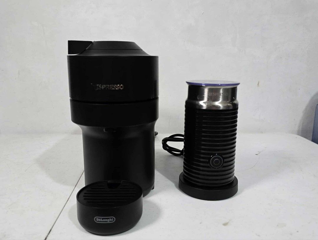 Nespresso Vertuo Pop with Aeroccino 3 (Category: Coffee Machines & Makers) located in Rizal. Submitted by souththrift_taytay (Listing ID 1384220521, Image 1). Description: Nespresso Vertuo Pop with Aeroccino 3 Australian mall pull out Used as demo unit 220V No issue With box 9.5k.