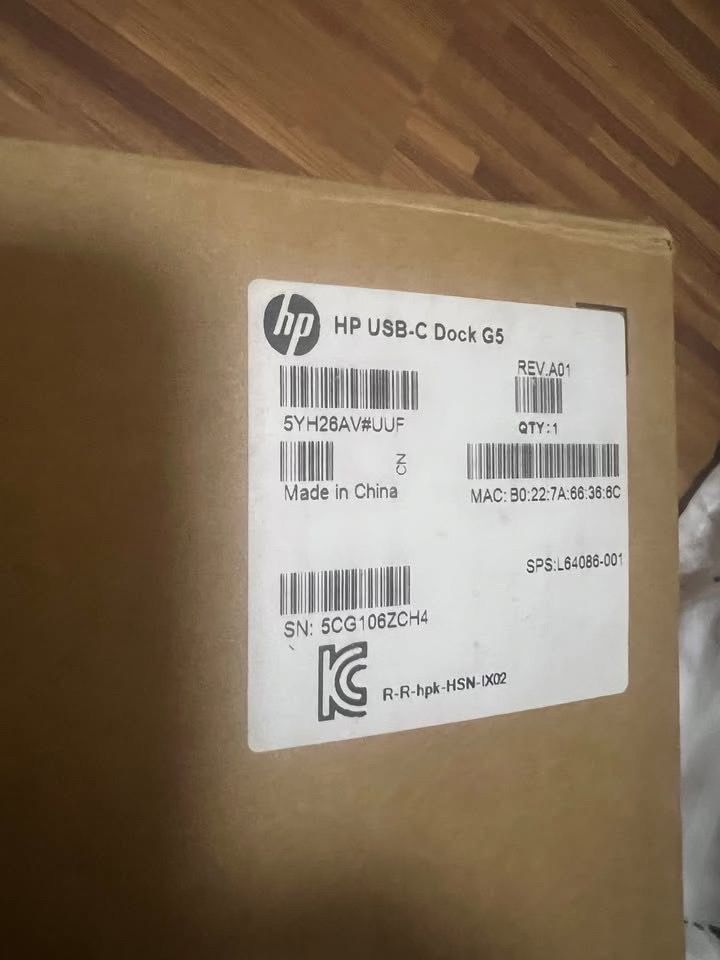 NEW - HP USB C Dock G5 (Category: Chargers) located in Quezon City. Submitted by ronaldmatias (Listing ID 1384165856, Image 3). Description: HP USB-C DOCK G5 This is new and is opened for testing only. -Works with any laptop with USB-C port USED for: Charging laptop, mobile phones, etc. Multiple displays/monitor setup Extra USB C and A ports Wired internet connection Meet up? Let's discuss the location, etc. PAYMENT: 1. Pay upon rider pick up 2. 