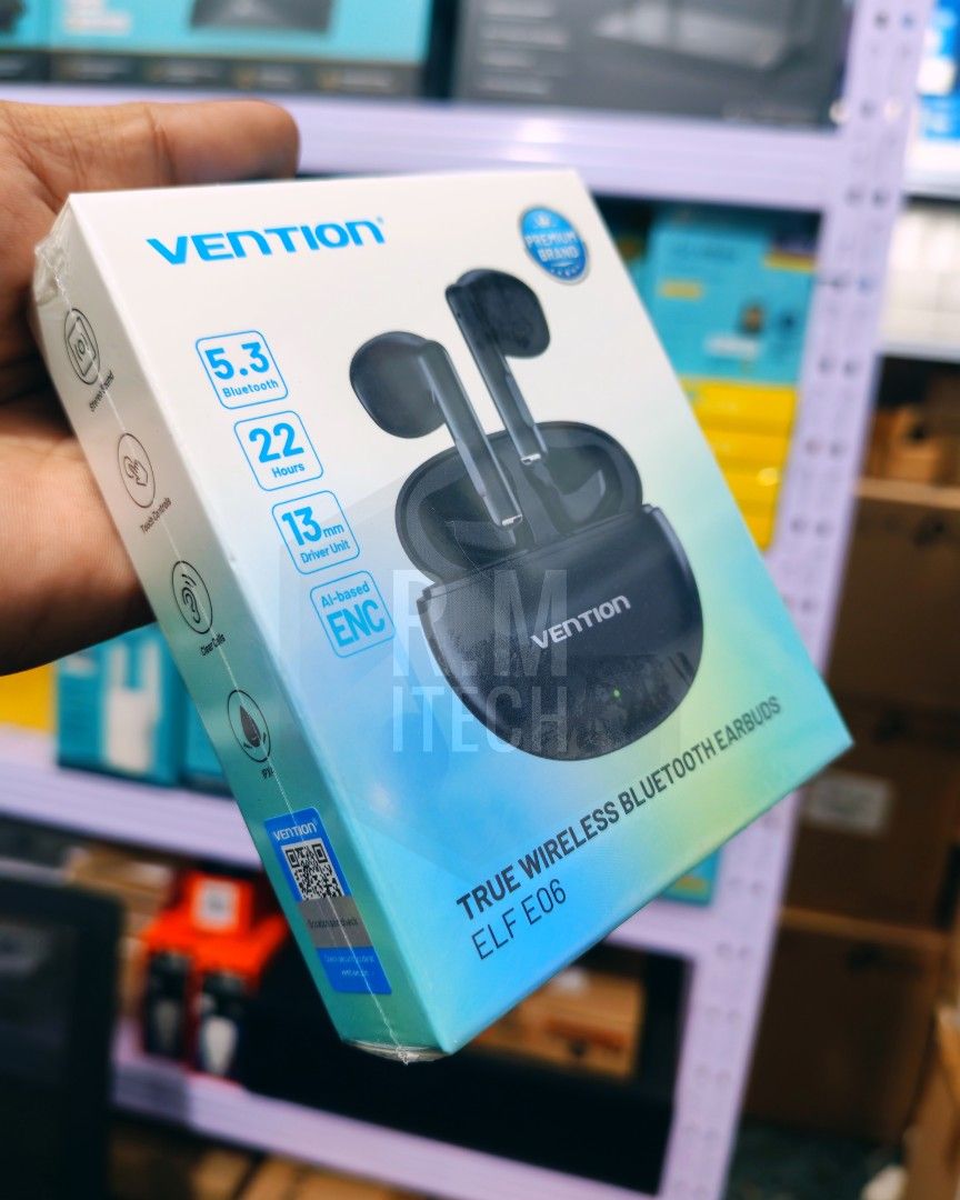 New VENTION wireless BLUETOOTH EARBUDS (Category: Earphones) located in Manila. Submitted by rm.itech051523 (Listing ID 1384051363, Image 2). Description: All items are brandnew, sealed and comes with 7days replacement warranty.