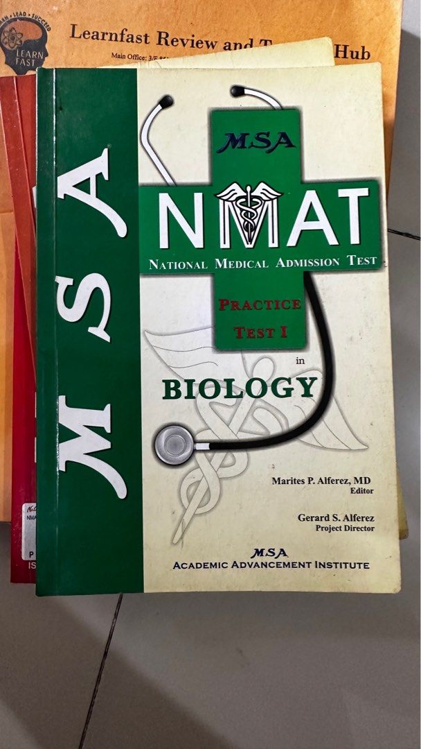 NMAT REVIEWERS (Category: Textbooks) located in Manila. Submitted by chattt (Listing ID 1384076790, Image 2). Description: NMAT Reviewer Set (only used pencil and only one reviewer with some highlighter) .