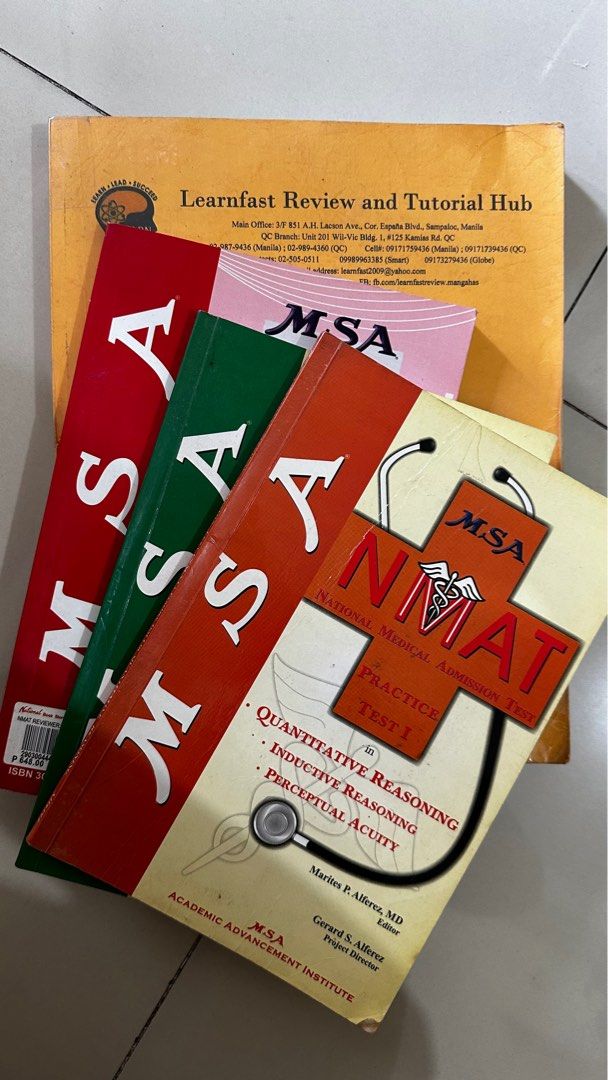 NMAT REVIEWERS (Category: Textbooks) located in Manila. Submitted by chattt (Listing ID 1384076790, Image 1). Description: NMAT Reviewer Set (only used pencil and only one reviewer with some highlighter) .
