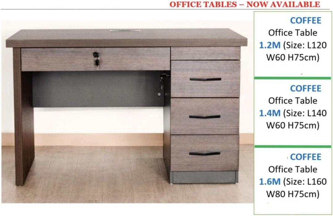 OFFICE/COMPUTER TABLE WITH DRAWER (Category: Tables & Sets) located in Quezon City. Submitted by asanzasmik45405 (Listing ID 1384094865, Image 3). Description: A computer office table with a drawer is a piece of furniture designed for use with computers, featuring a flat surface for the monitor and keyboard, and a drawer for storage. It combines the functionality of a traditional desk with the convenience of a built-in drawer for organizing offic