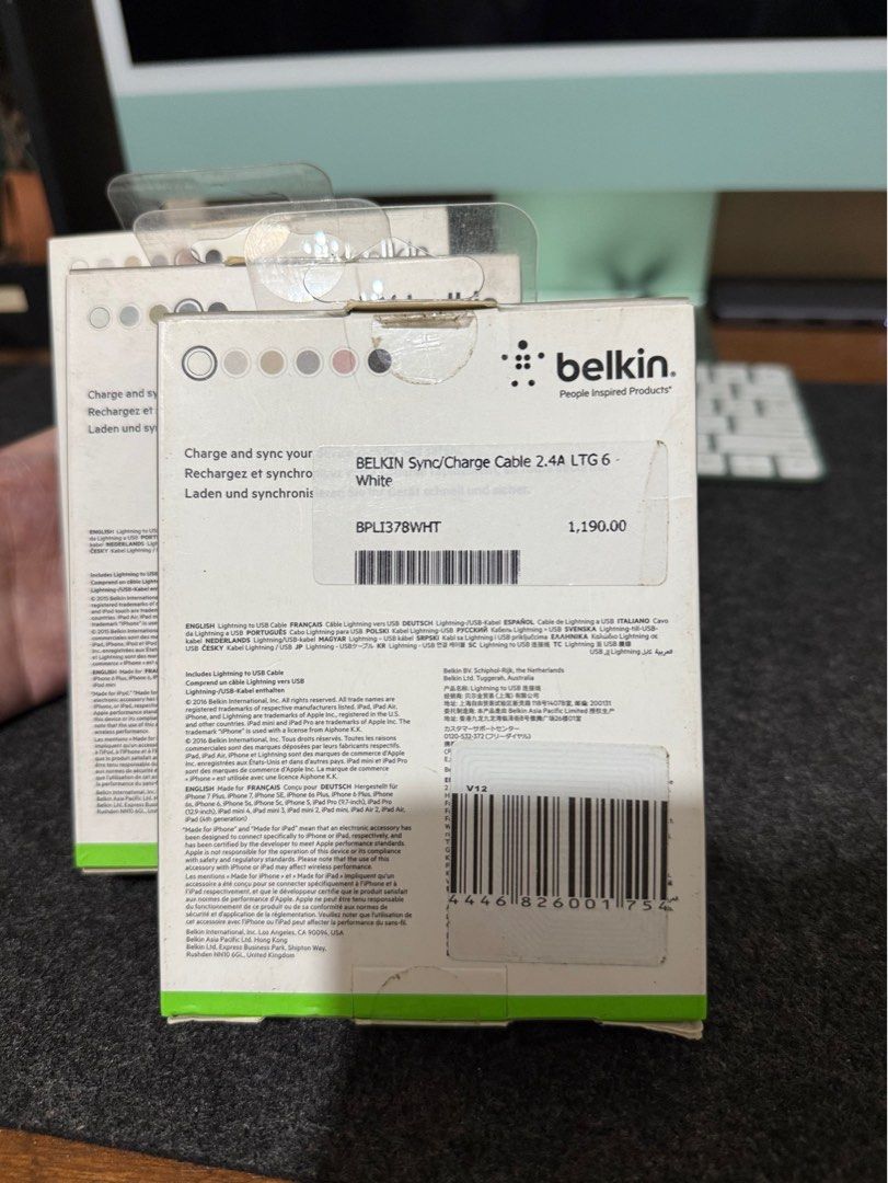 Original Belkin Short Cable Usb To Lightning Cable (Category: Chargers & Cables) located in Manila. Submitted by razelysonn (Listing ID 1384208481, Image 2). Description: Fixed Price, thanks!.
