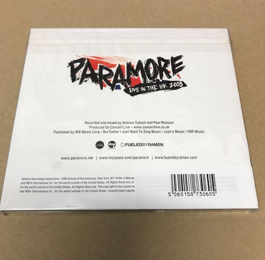 paramore - live in the uk 2008 CD (Category: CDs & DVDs) located in Makati City. Submitted by itsluisyall (Listing ID 1384081136, Image 2). Description: this CD is limited to 1,000 copies pre-order from japan can deposit 50% thru gcash, thanks!.
