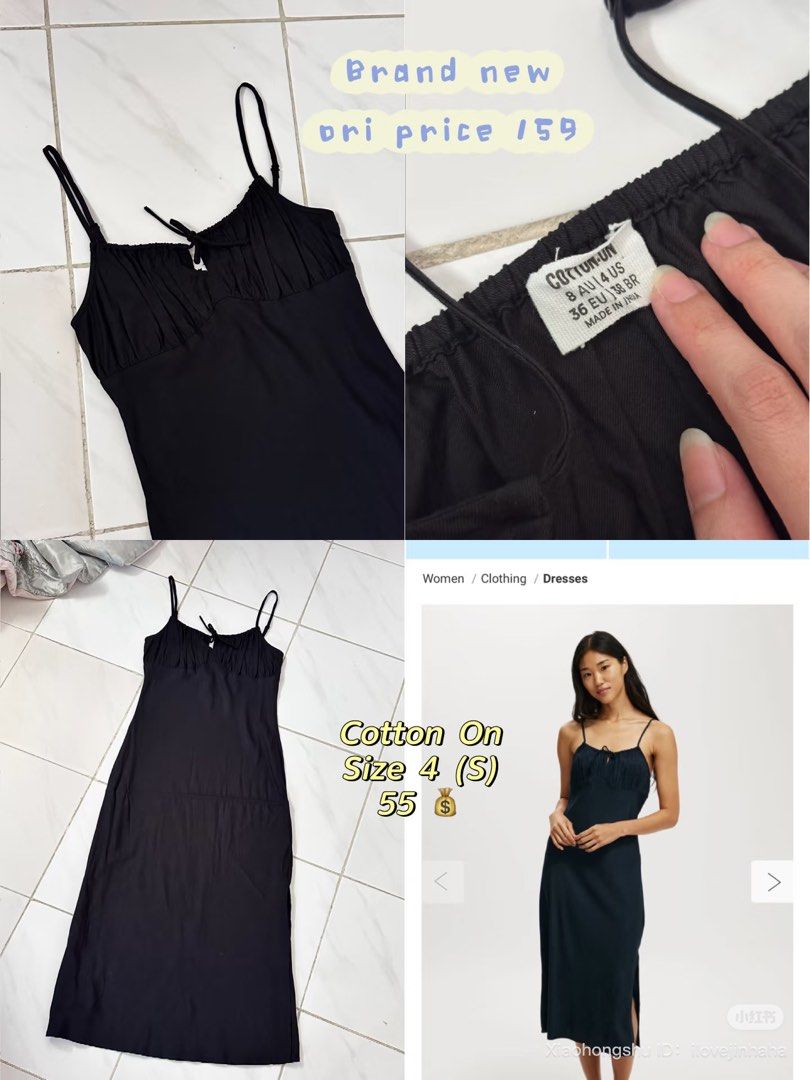 Pre-loved clothing for sale (Pt. 1) (Category: Dresses) located in Georgetown. Submitted by ilovejinhaha (Listing ID 1384100691, Image 2). Description: Pre-loved dresses tops and bottoms from H&M Cotton On Zara Top Shop Taobao Shein etc brands Prices don’t include shipping ❌ .