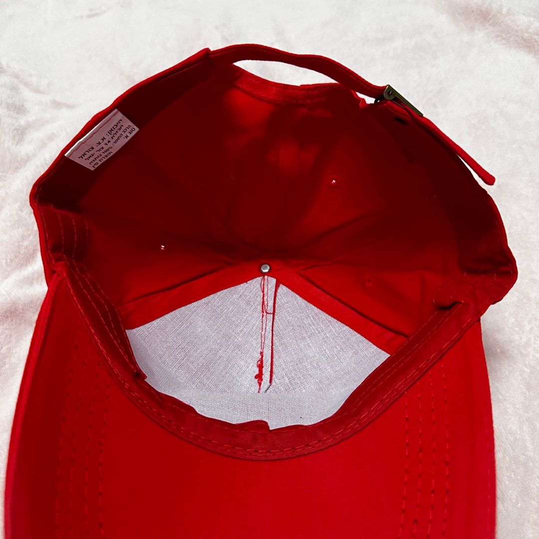 Red plain unisex cap (3 stocks) (Category: Caps & Hats) located in Manila. Submitted by kjs.finds (Listing ID 1384100043, Image 3). Description: 3 pcs on hand Take all ₱70 Brand new No to maarte.