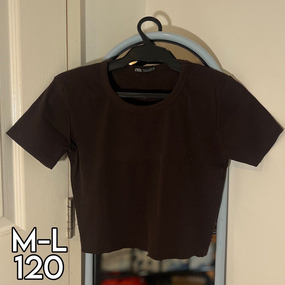 Ribbed top (Category: Shirts) located in Makati City. Submitted by findingkat (Listing ID 1384145145, Image 2). Description: ZARA Basic Ribbed Top 120 Fits M-L (Stretchable) Made in Bangladesh Get 2 for 200 RFS: Closet clean up.