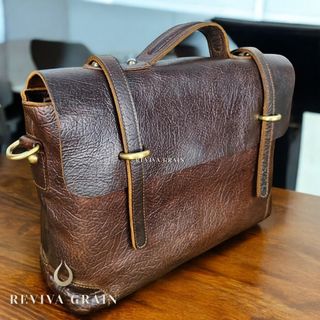 RARE LV Roman Messenger Laptop Taiga Leather Bag Jumbo Giant