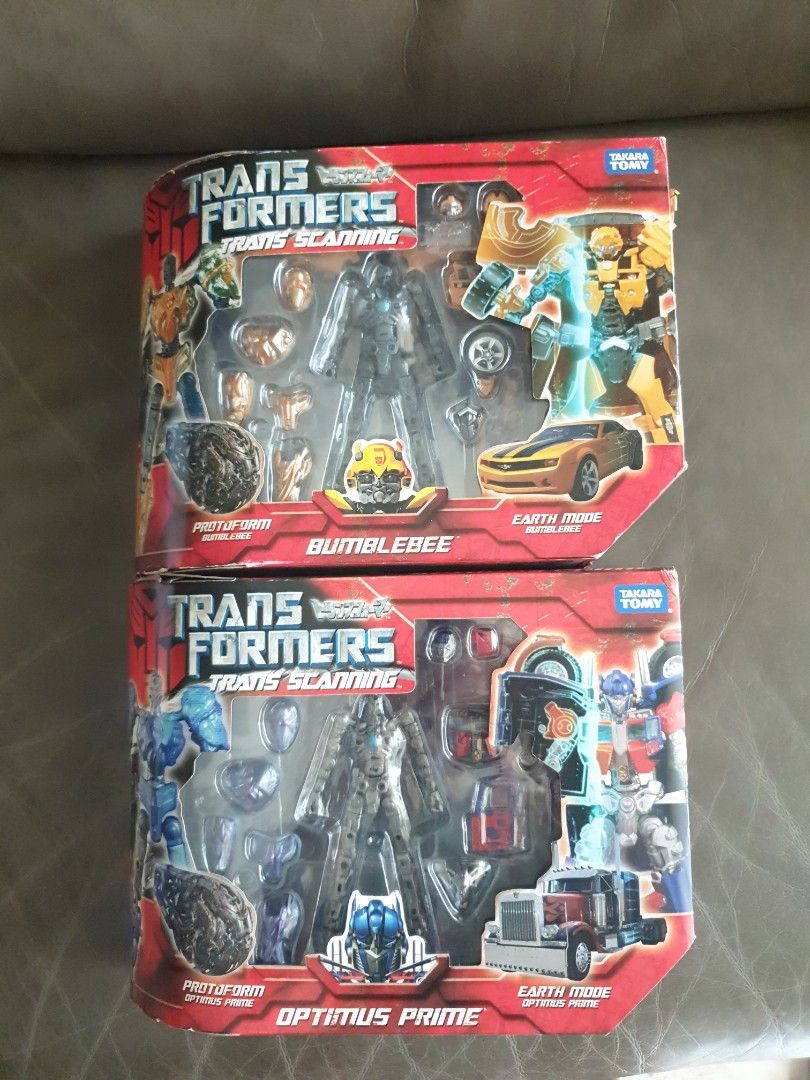 Transformer trans scanning Bumblebee n optimus prime Action Figure ...
