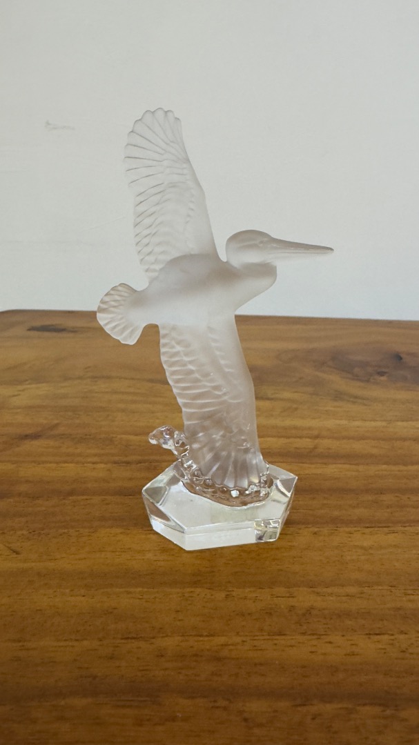 Figurine coq en cristal. Taille : 12cm
