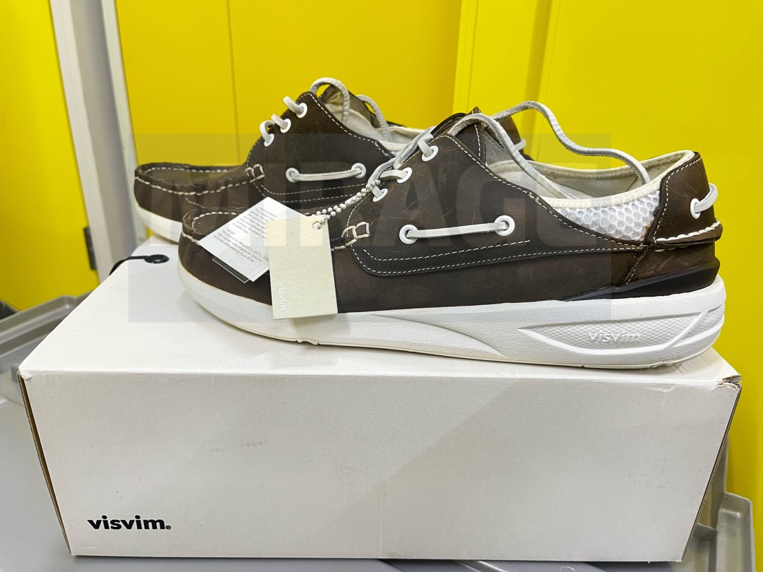 Visvim Hockney US9 (Brown), 男裝, 鞋, 波鞋 - Carousell