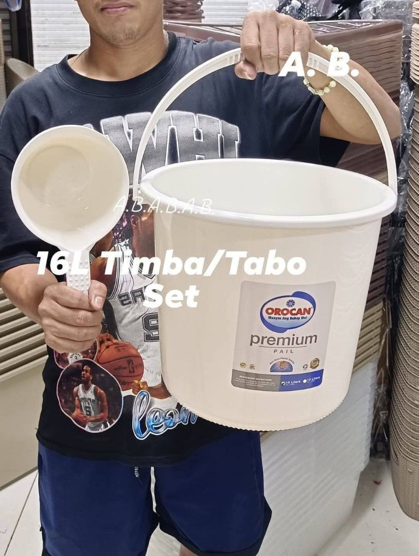 White Orocan Timba Tabo Set 16L (Category: Cleaning Tools & Supplies) located in Manila. Submitted by onlineshoppersph (Listing ID 1384204877, Image 1). Description: Cash On Deliver - Metro Manila - Delivery Fee/Handling Fee shouldered by BUYERS - DF/HF depends on BUYERS Location LALAMOVE PICK UP - Cash on Deliver - Metro Manila & Nearby DELIVER THRU COURIER, CARGO & BUS - Provincial Buyers - Payment 1st Thank You.