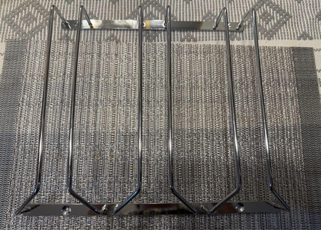 Wine glass holder (Category: Other Kitchenware & Tableware) located in Quezon City. Submitted by trixieprelovedshop (Listing ID 1384163114, Image 3). Description: 3rows wine glass holder Stainless steel.