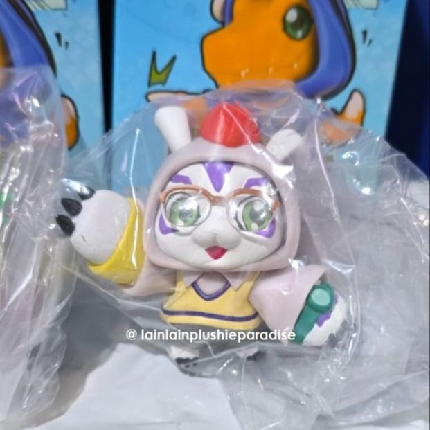 [WTS/WTT] Cute Bandai Namco BNFIGURE Q Digimon Adventure Costume Vol.3 ver.iii - Palmon Gomamon BnfigureQ BN Figure Figurine Blindbox Blind Box Toptoy Popmart Pop Mart (Category: Designer & Blind Box Toys) located in Singapore. Submitted by lainlainplushieparadise (Listing ID 1384229765, Image 3). Description: *Please click 'read more' for availability. Cute Bandai Namco BNFIGURE Q Digimon Adventure Costume Vol.3 Ver.III - Palmon Gomamon Bnfigure