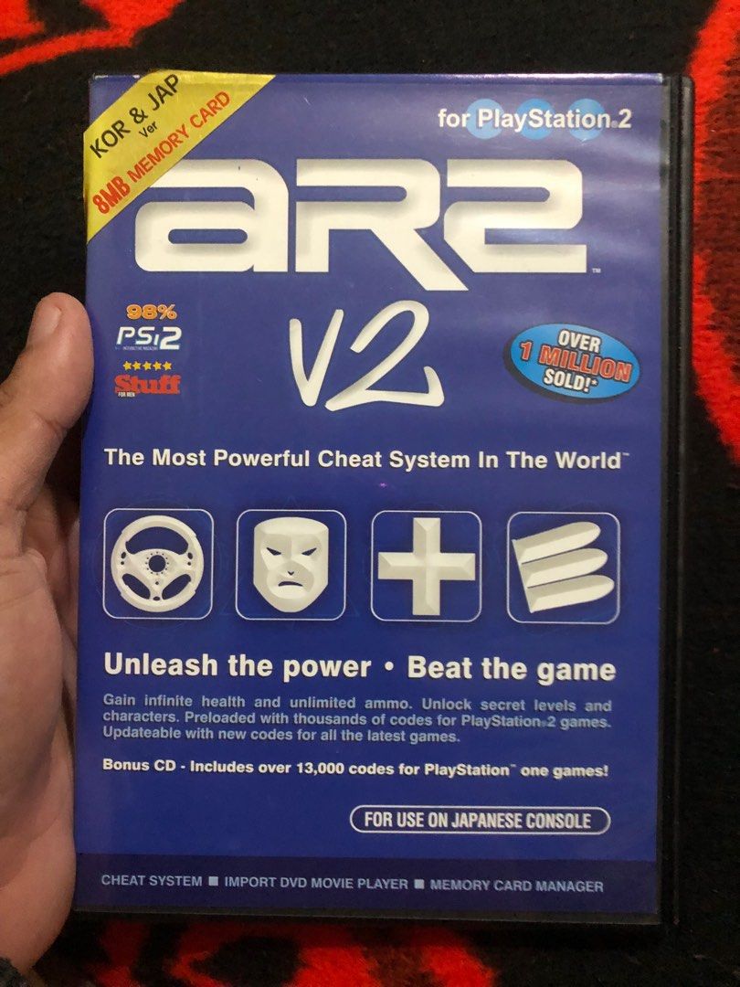 Action replay 2 version 2 for PS2 jpn and korea units (Category: In-Game Products) located in Quezon City. Submitted by markgolveo (Listing ID 1385906679, Image 1). Description: Action replay 2 version 2 for PS2 jpn and korea units Complete discs with manuals and sleeves Good clean disc Untested memory card.