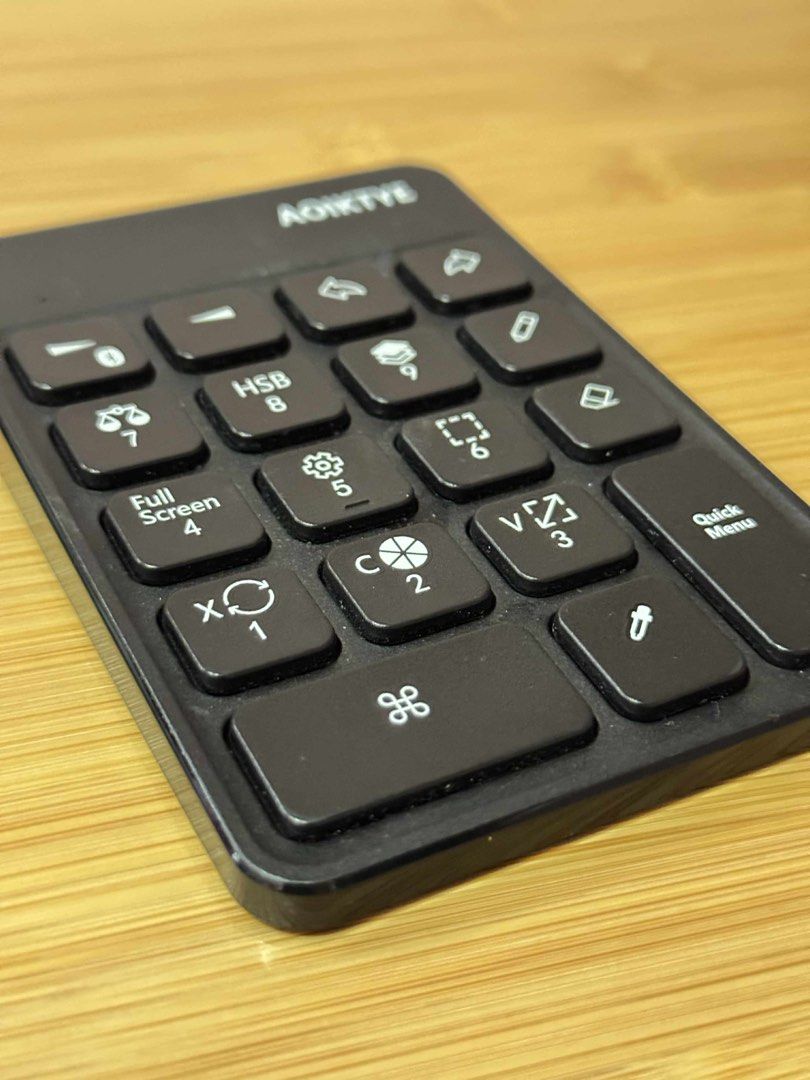AOIKTYE wireless keyboard for phones/tablets’ digital illustration programs such as procreate (Category: Computer Keyboard) located in Quezon City. Submitted by wendskiee (Listing ID 1385959996, Image 3). Description: AOIKTYE wireless keyboard for phones/tablets’ digital illustration programs such as procreate ⭐️Bought in Amazon website ⭐️Perfect condition with box, manual, and charging cable ⭐️Battery can still last for weeks with moderate use. 