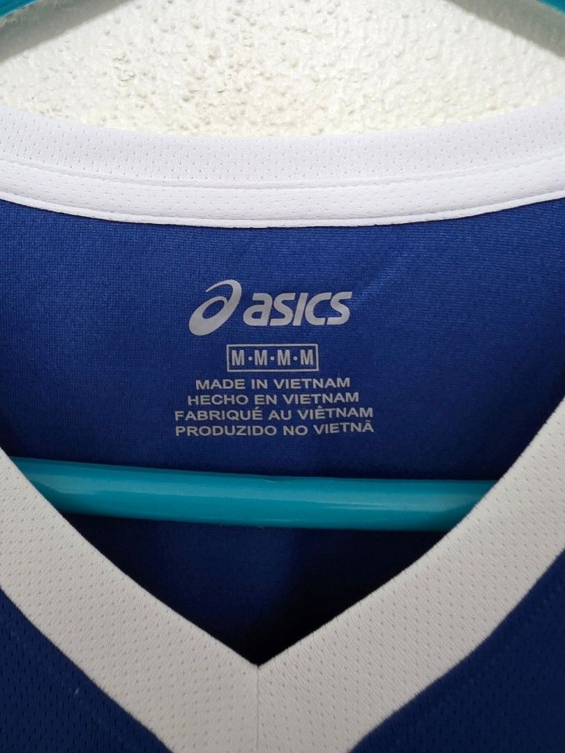 Asics Men's Volleyball Jersey (Category: Tshirts & Polo Shirts ) located in Mabalacat. Submitted by enoscep (Listing ID 1385946847, Image 3). Description: Asics Blue Volleyball Jersey Like new W:22" L: 28" ☆rfs: decluttering ☆mop: bpi, bdo, gcash ☆mod: j&t ☆no return, refund, or exchange.