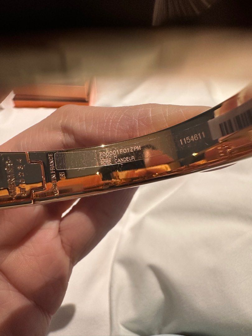 Authentic Hermes Clic H Bracelet Rose Canduer (Category: Luxury Accessories) located in Quezon City. Submitted by breakmyfashion (Listing ID 1385979646, Image 2). Description: Comes in full set with receipt, box, paperbag and dust bag. .