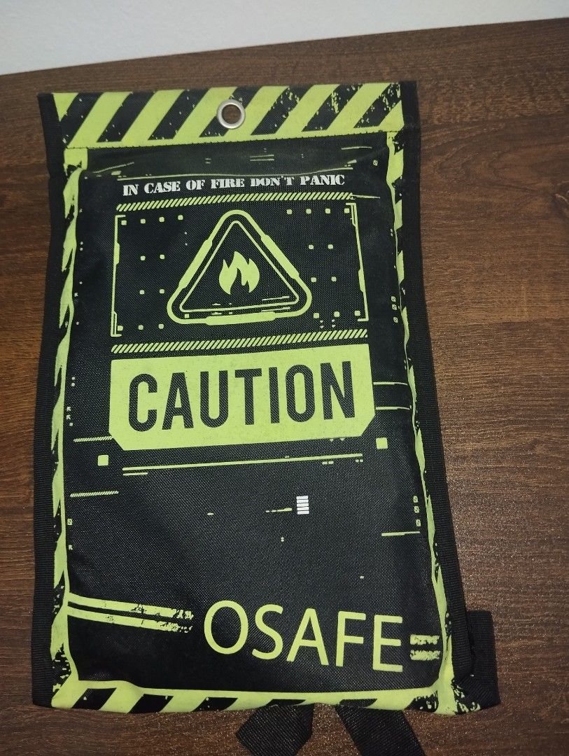 Authentic O Safe fire blanket (Category: Safe) located in Kuala Lumpur. Submitted by nununono (Listing ID 1385876354, Image 2). Description: authentic O safe fire blanket bought from direct sales assistant PM me for more.