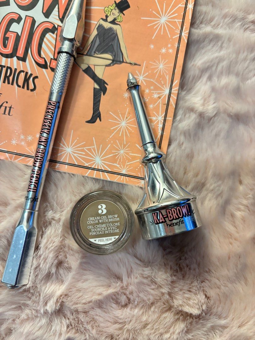 Benefit Brow Set (Category: Makeup) located in Taguig. Submitted by hisandhers16 (Listing ID 1385996628, Image 2). Description: Authentic. Part of the whole Benefit Brow Set and box. Selling for display purpose only - if you want for photo op. Precisely My Brow Pencil - still has Benefit spoolie and a little brow stick left Benefit Ka Brow in shade 3 - still 80% full but was already a little dry All authentic. Im back from a long hiatus. Selling 