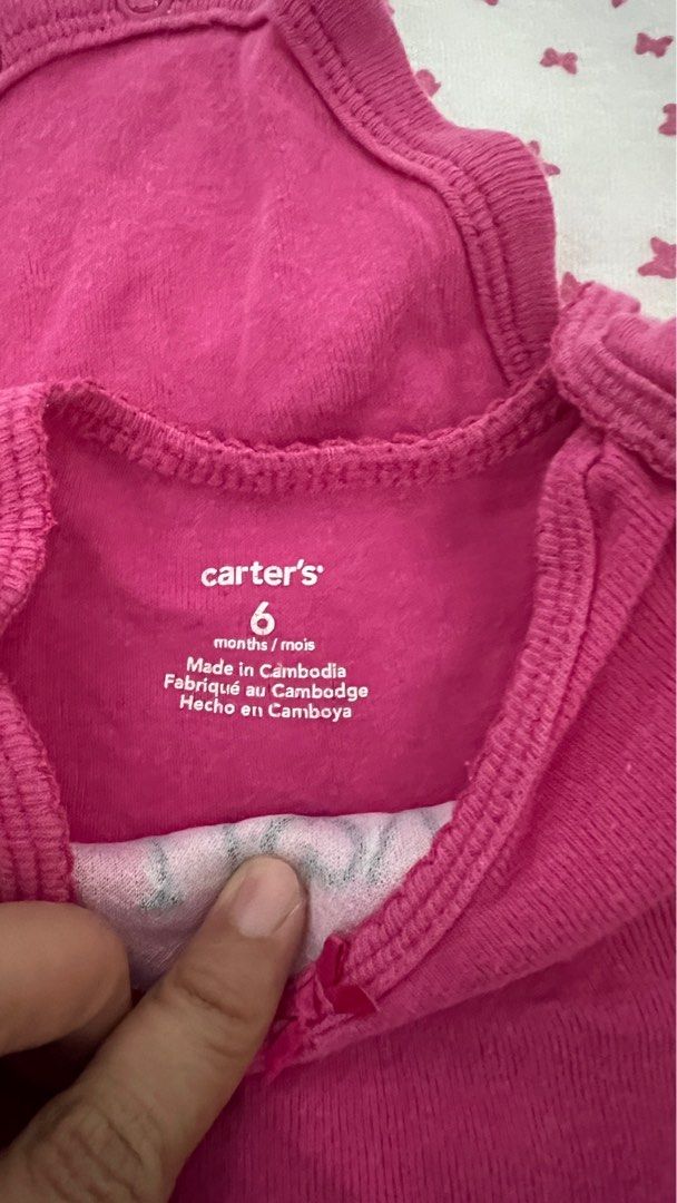 Carters onesie 5pcs (Category: Babies & Kids Fashion) located in Makati City. Submitted by sweetdeclutter (Listing ID 1385830420, Image 2). Description: .