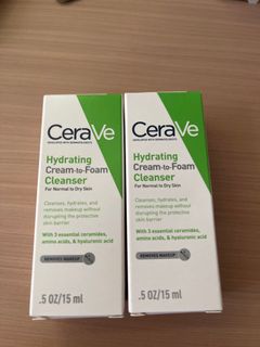 CeraVe hydrating cream-to-foam cleanser 低致敏保濕泡沫潔面乳 15ml64232219046402110