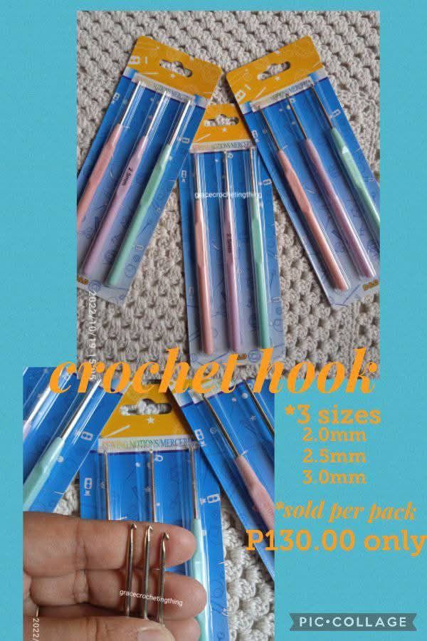 Crochet hook onhand (Category: Handmade Craft) located in Manila. Submitted by gracecrochetingthing (Listing ID 1385829876, Image 3). Description: all hook is availavle onhand please chat me for more details.