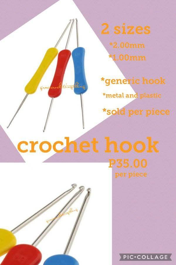 Crochet hook onhand (Category: Handmade Craft) located in Manila. Submitted by gracecrochetingthing (Listing ID 1385829876, Image 2). Description: all hook is availavle onhand please chat me for more details.