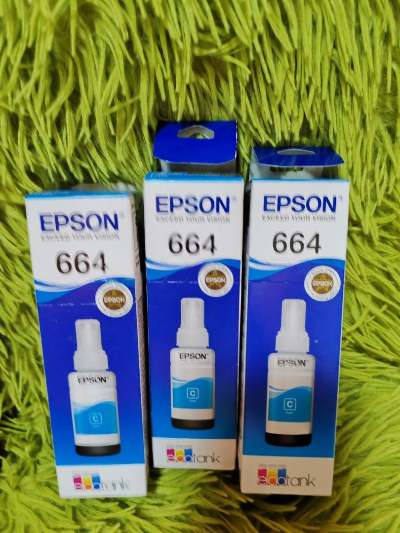 Epson 664 Genuine Ink BCYM (Category: Printers, Scanners & Copiers) located in Quezon City. Submitted by collenlanz3067438 (Listing ID 1385819710, Image 2). Description: original brand new hp ink cartridges available on hand HP ORIGINAL INK CARTRIDGE hp682 original hp680 original hp704 original hp678 original Hp728 130ml HP 955XL GENUINE INK CARTRIDGE BLACK /TRI-COLOR CANON Canon PG -745 canon PG-746 canon PG-57 Canon PG-47 canon 810 Canon 811 Ca
